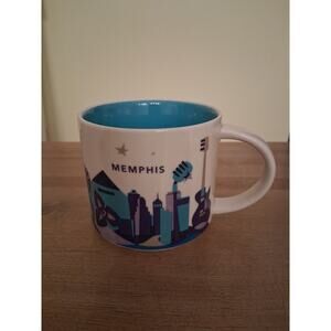 Starbucks You Are Here Memphis Tennessee Collectible Ceramic Coffee Mug .2017